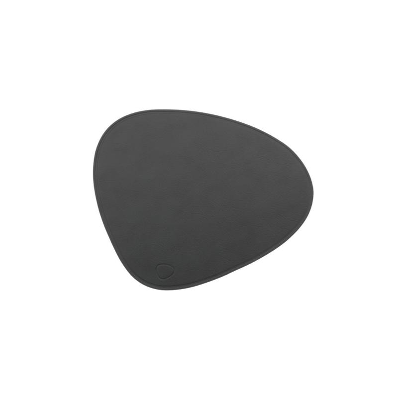 Curve Mouse Mat, Cloud Leather, Antrachite With No Stitching
