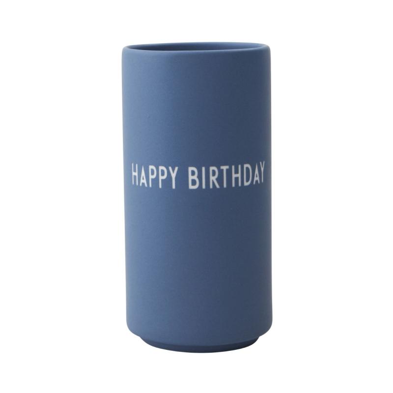 Favourite Vase, Happy Birthday, Blue