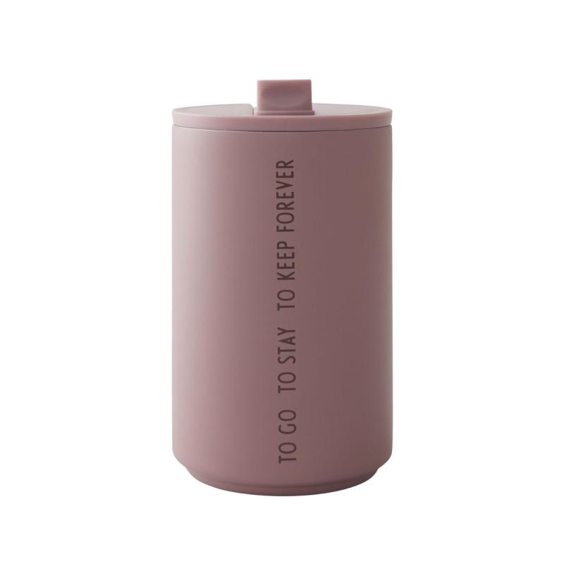 Thermo/Insulated Cup, Monochrome, Dark Pink