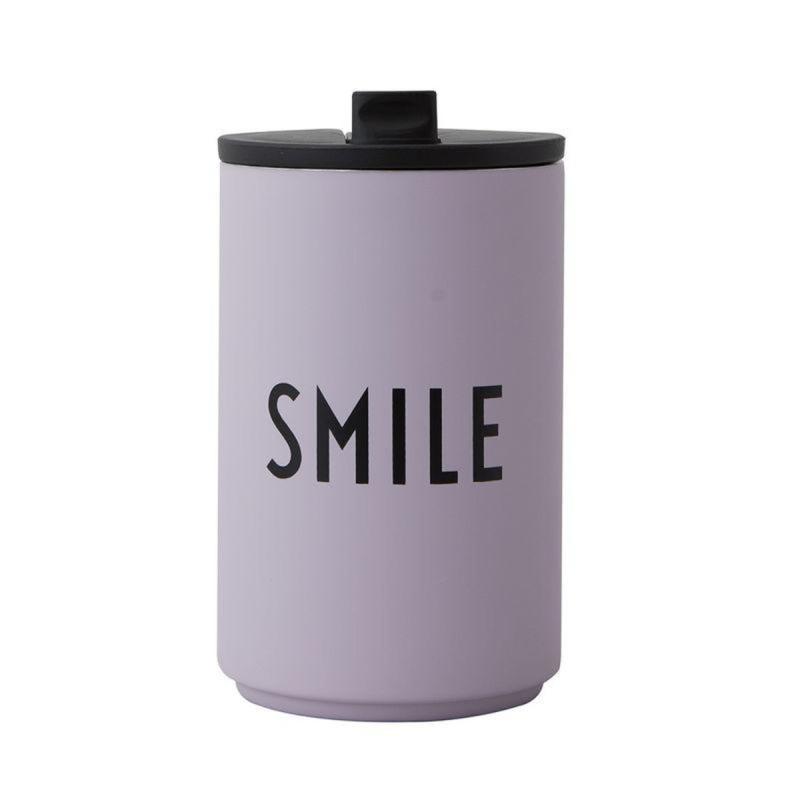 Thermo/Insulated Cup, Smile, Lavender