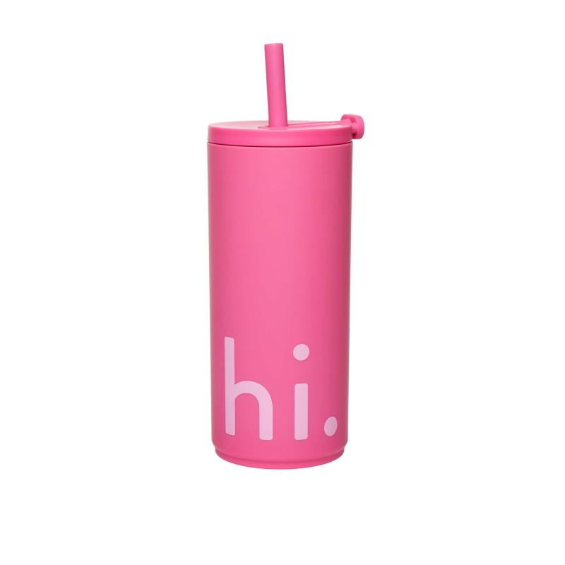 Travel Cup With Straw, Hi!, Large