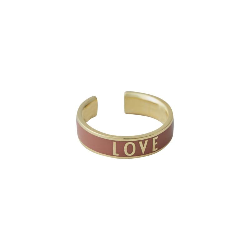 Word Candy Ring, Love, Red