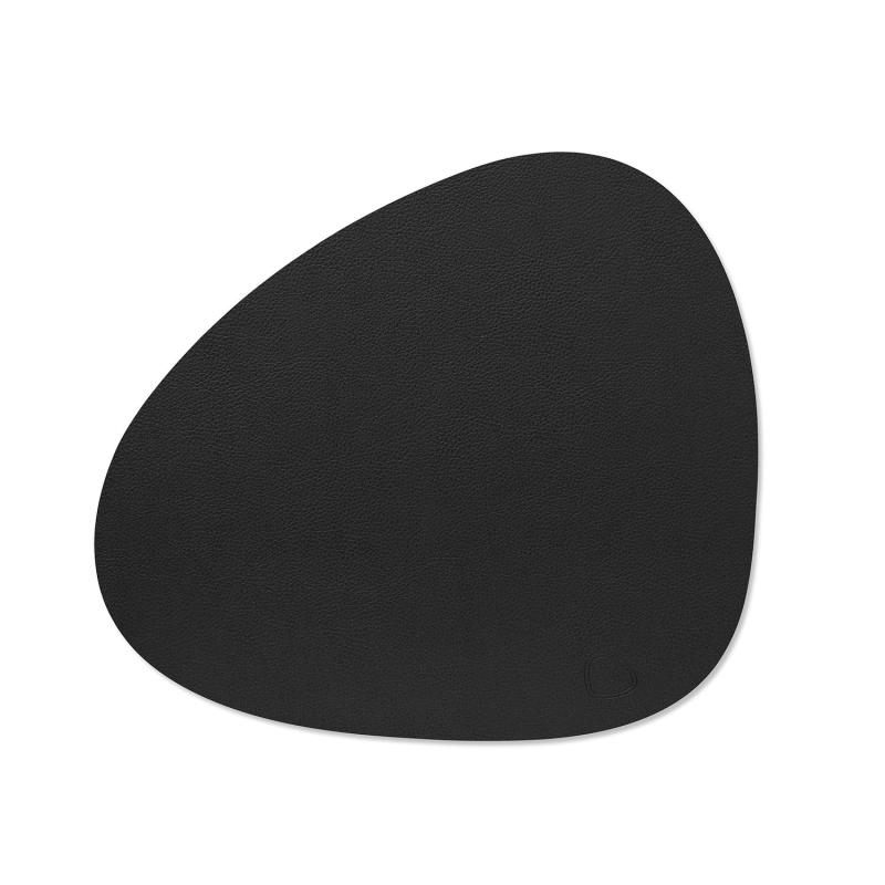 Curve Table Mat, M, Serene Leather, Black