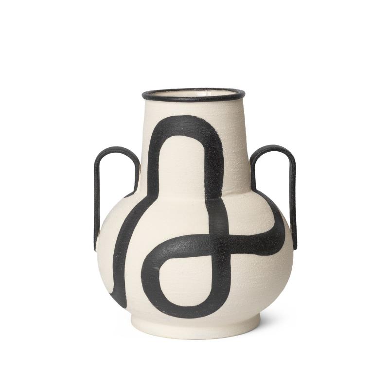 Trace Vase, Off-White
