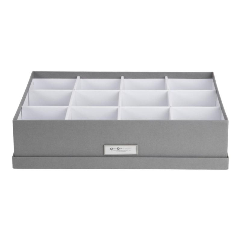 Jakob Box With 12 compartments, Grey