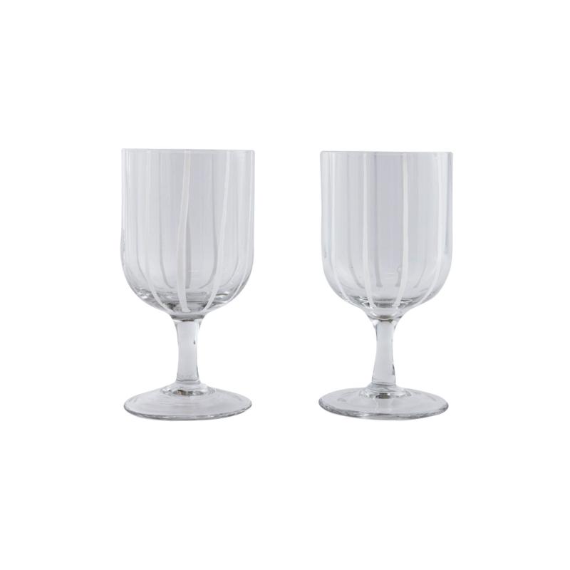 Mizu Wine Glass, Set of 2, Clear