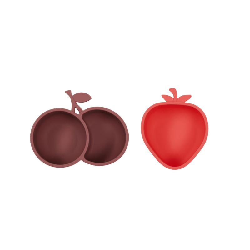 Yummy Strawberry & Cherry Snack Bowl, Cherry Red / Nutmeg
