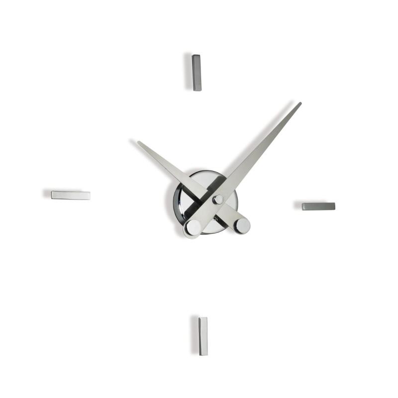 Puntos Suspensivos Wall Clock, Chromed / Polished Steel