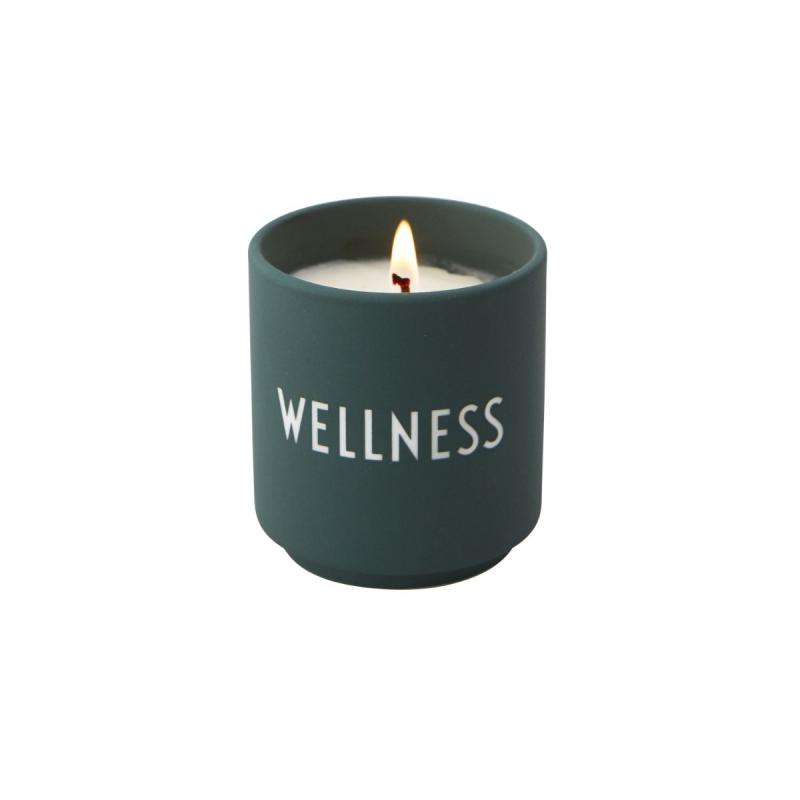 Scented Candle, Small, Wellness, Dark Green